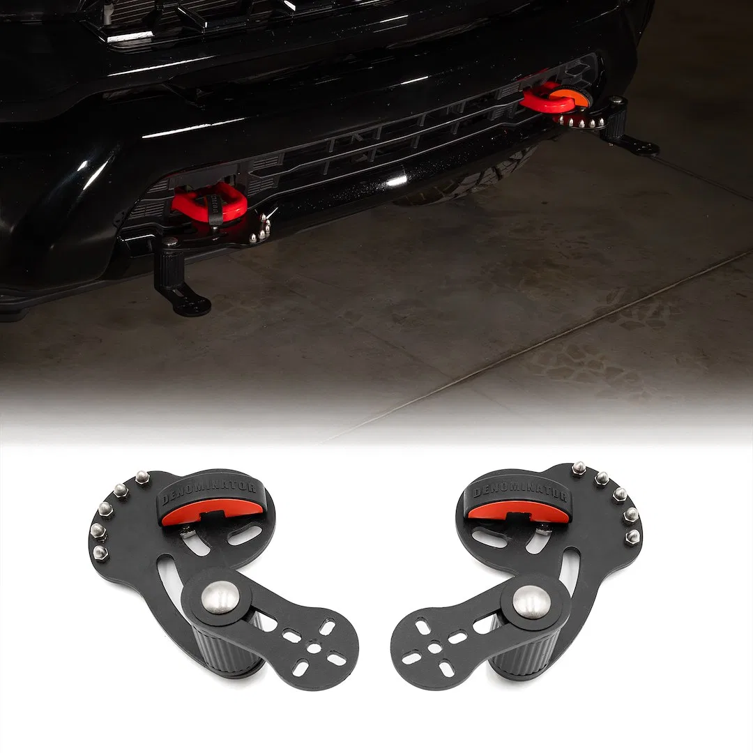 D1S-C – PUTCO Light Bar Mounting Kit, 3/4 Inch Square Tow Hook Mount Mounts One Light Bar Powder Coated Black Stainle...